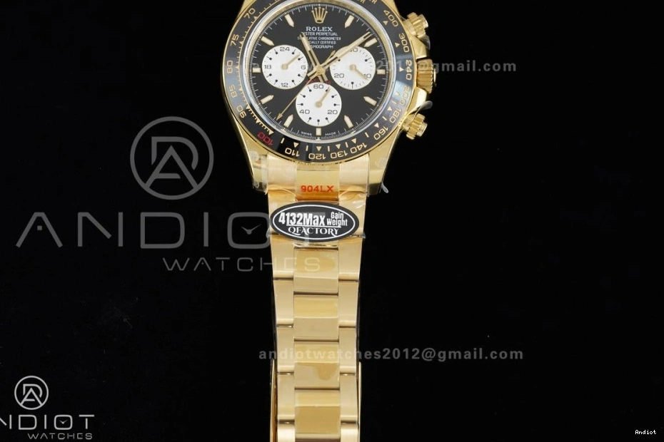 V9 on QF Edition 1:1 Best 126528LN QF4132 Le (Weighted) Mans Daytona YG Bracelet 0421